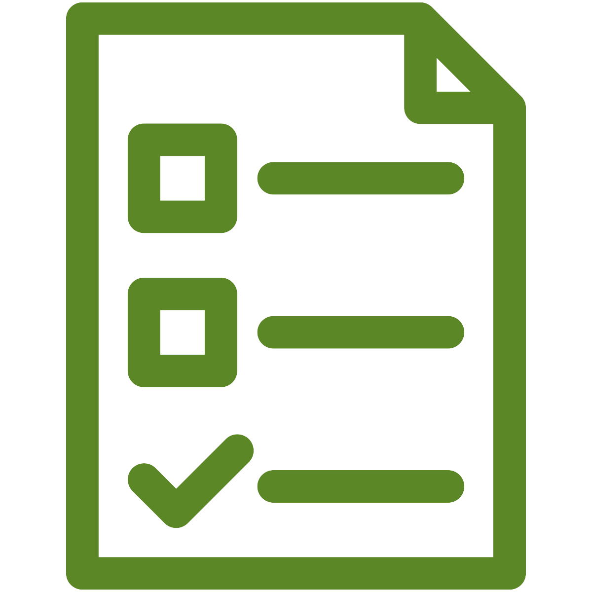 Green checklist icon