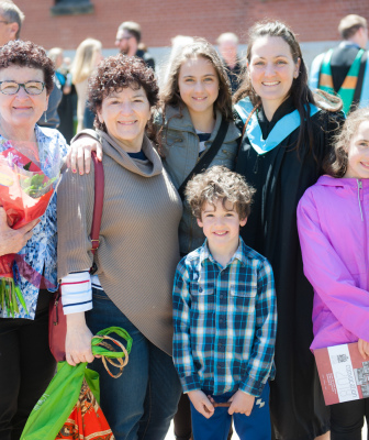 a family at convocation